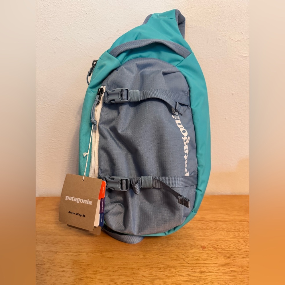 NWT Patagonia 8L Atom Sling Fresh Teal